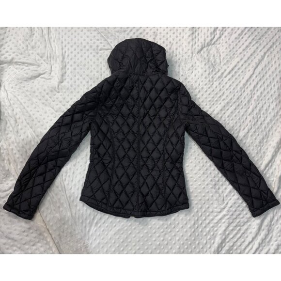 MICHAEL KORS Black Lightweight Diamond Quilted Down Jacket Gold Hardware Sz XS - Picture 2 of 9